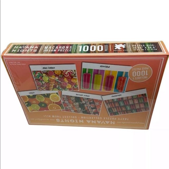 Macarons Jigsaw Puzzle - 1000 Pieces - Havana Nights French Bakery Cook Paris - Picture 3 of 7